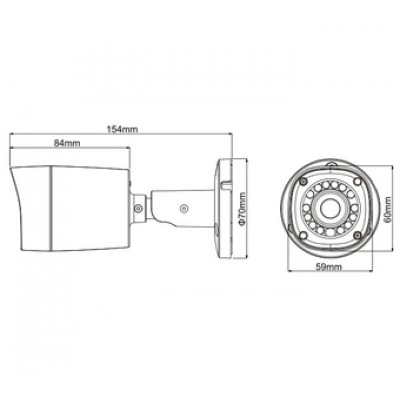Видеокамера DAHUA DH-HAC-HFW1100RP-0600B Видеокамера DAHUA DH-HAC-HFW1100RP-0600B