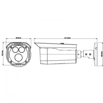 Видеокамера DAHUA DH-HAC-HFW1200DP-0360B Видеокамера DAHUA DH-HAC-HFW1200DP-0360B