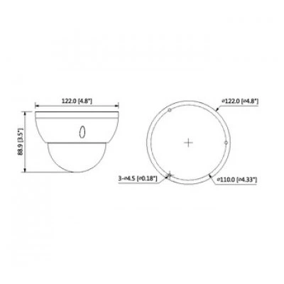 IP-камера DAHUA DH-IPC-HDBW2221RP-VFS IP-камера DAHUA DH-IPC-HDBW2221RP-VFS