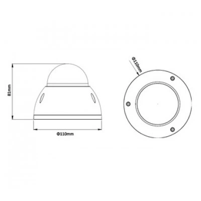 IP-камера DAHUA DH-IPC-HDBW4120EP-0600B IP-камера DAHUA DH-IPC-HDBW4120EP-0600B
